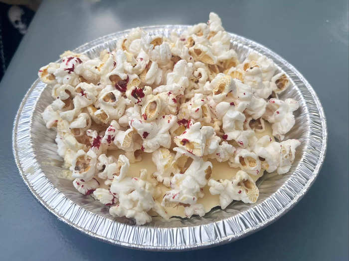 The flavors and textures of the killer stove-top popcorn custard were super interesting.