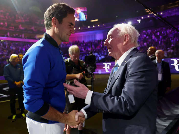 Two tennis legends.