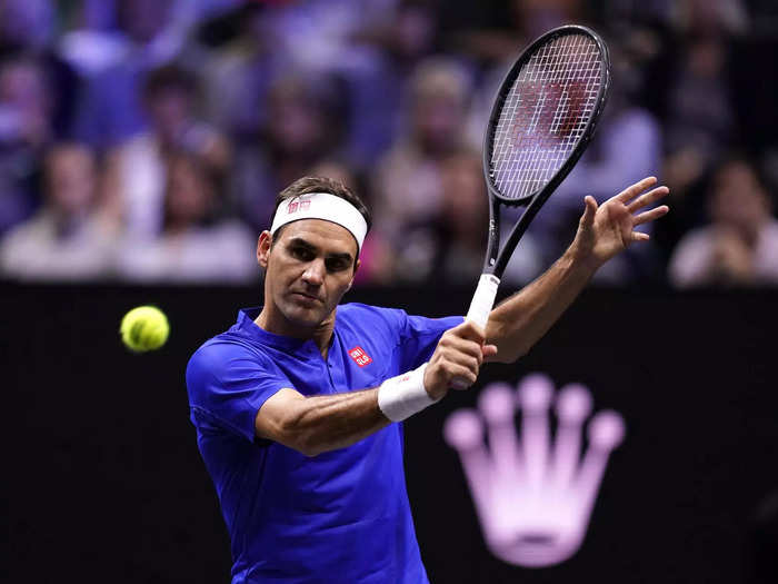 The pair lost, but Federer still put on a showcase for the fans.