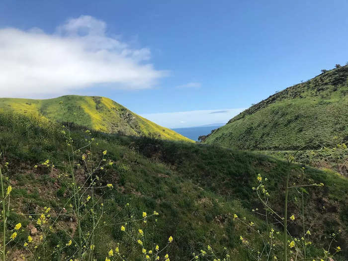 Hike to architectural ruins and a waterfall at Malibu