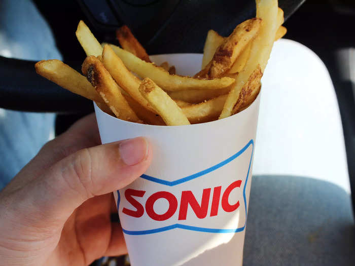 I thought the fries from Sonic were top-notch.