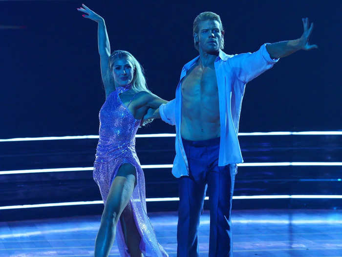 SAFE: Trevor Donovan and Emma Slater got the judges hot and bothered with a rumba to "Always On My Mind." They earned a 30 out of 40.