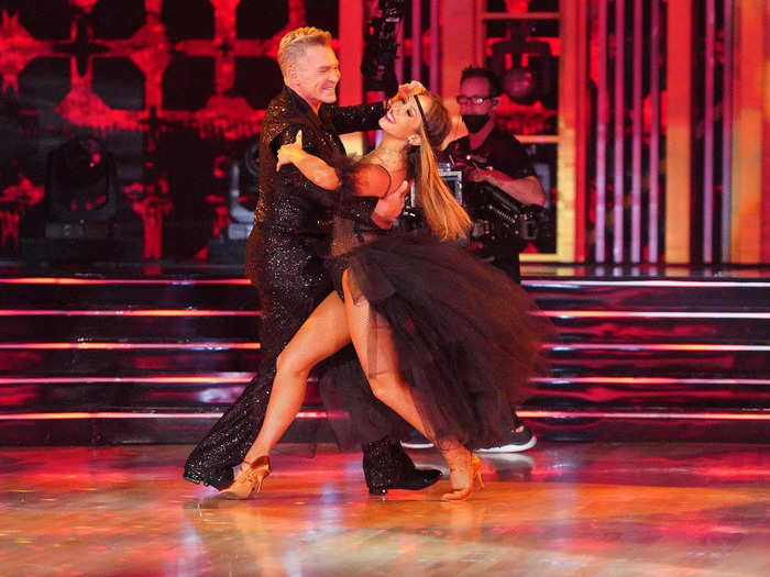 SAFE: Sam Champion and Cheryl Burke also danced a Viennese waltz, and received a 26 out of 40.