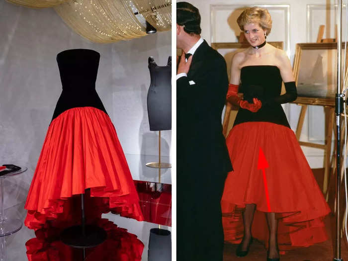 The exhibition in Las Vegas includes a flamenco-style gown that Diana once wore on a tour of Spain.