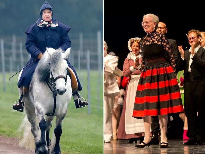 Both queens enjoyed pursuing hobbies. While Queen Elizabeth was keen on horse riding, Queen Margrethe is a fully-fledged costume and set designer.