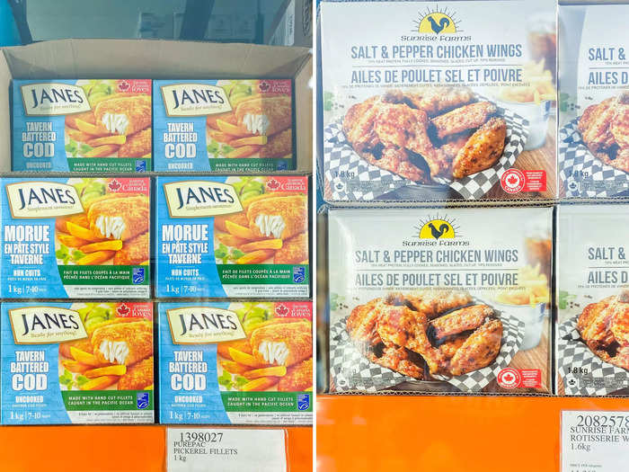 While many of the products looked familiar to me, each Costco has locally sourced products. So I scanned the store for Canadian labels to find foods I can