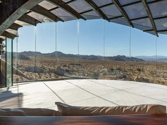 The master bedroom faces directly south, offering a view of the Milky Way on starry nights.