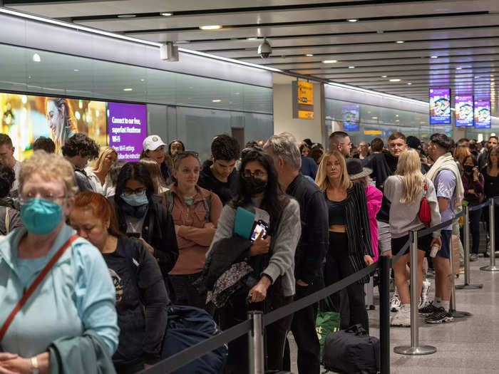 An overwhelmed flight industry also caused London