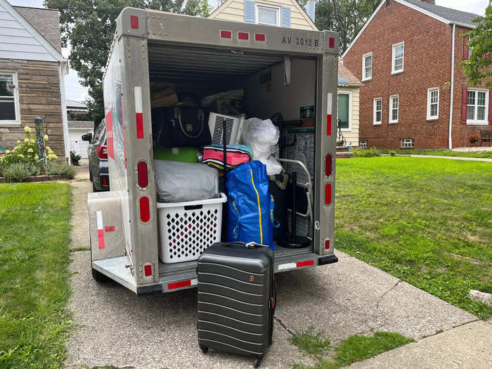 2. Packing the UHaul was like a giant game of Tetris, but there was order to the madness.