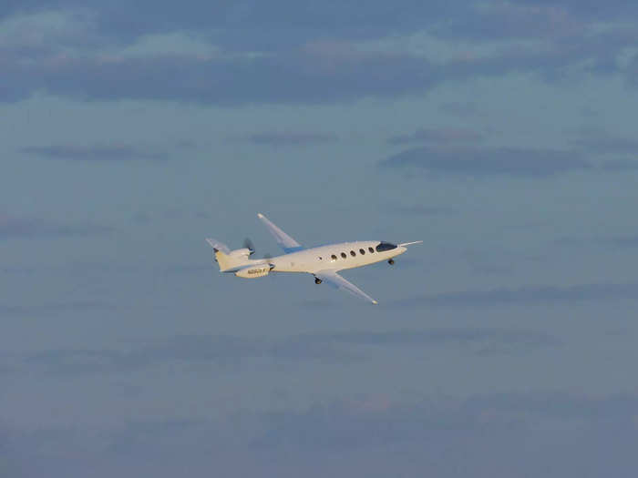 On Tuesday, the plane flew for eight minutes at 3,500 feet and collected data that will help the company "further optimize the aircraft for commercial production."