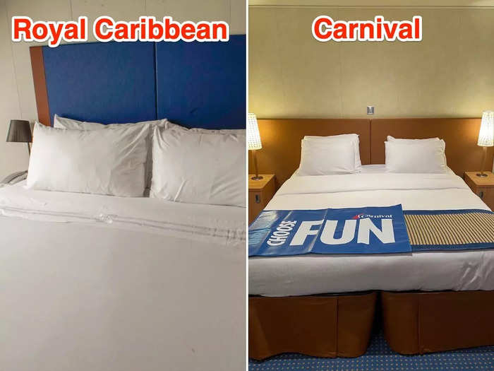 Both reporters had king-sized beds, which were two twin-sized beds pushed together.