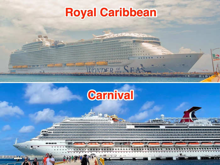 When it comes to cruising, Royal Caribbean and Carnival Cruise Lines are often mentioned in the same sentence. The two cruise lines are competitors and are among the world