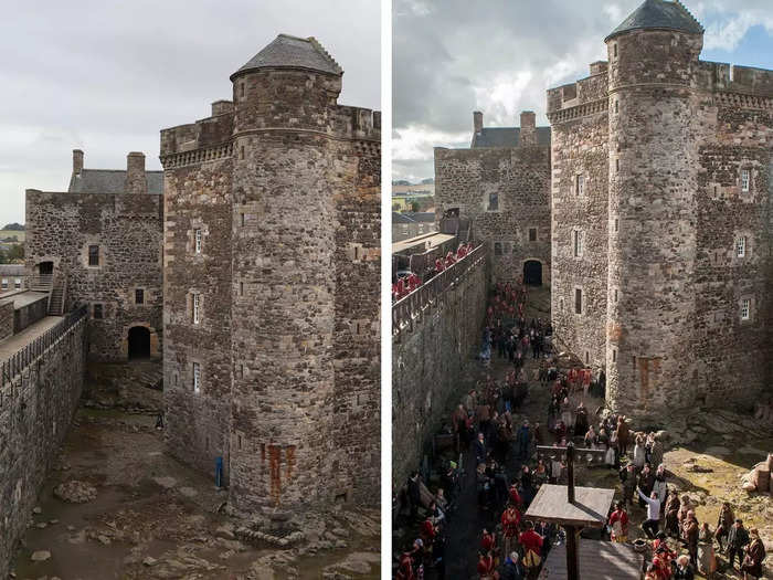 Moving on, I thought the grandest stop of the tour came next, Blackness Castle. This is where some of the series