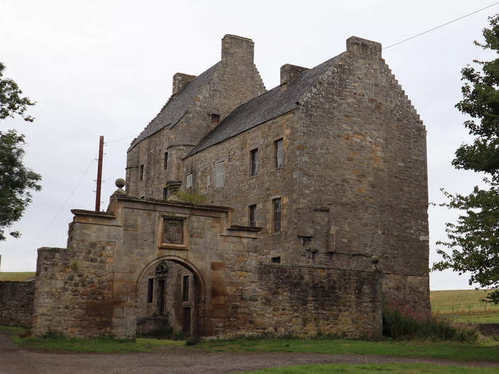 According to our tour guide, filming for the new season of "Outlander" had actually taken place at Midhope Castle the day before our tour.