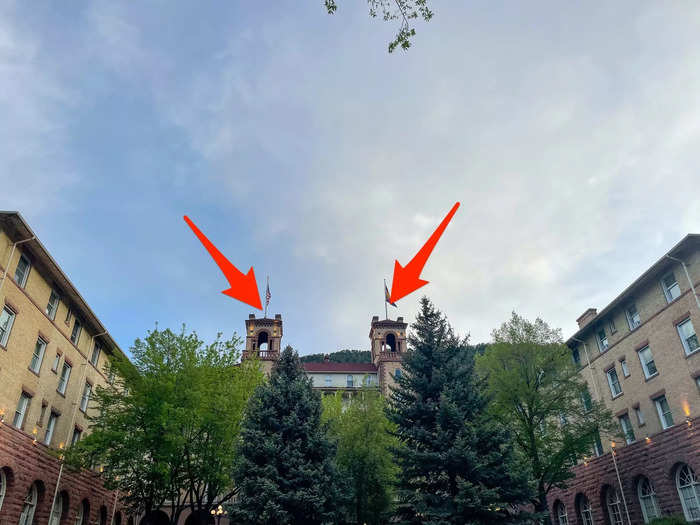 The hotel has two tower suites, and according to the hotel, one is haunted. The story goes that in 1993, a couple was staying at the hotel, the same source states. When the husband got sick, a mysterious woman continuously came into their room to close an open window, per the hotel