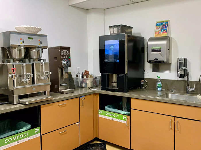 Starbucks corporate workers have access to far more coffee options that most traditional offices.