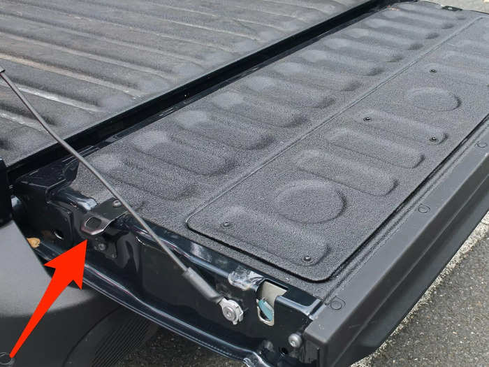 Tie-downs flanking the tailgate double as bottle openers, putting the tailgate in tailgating.