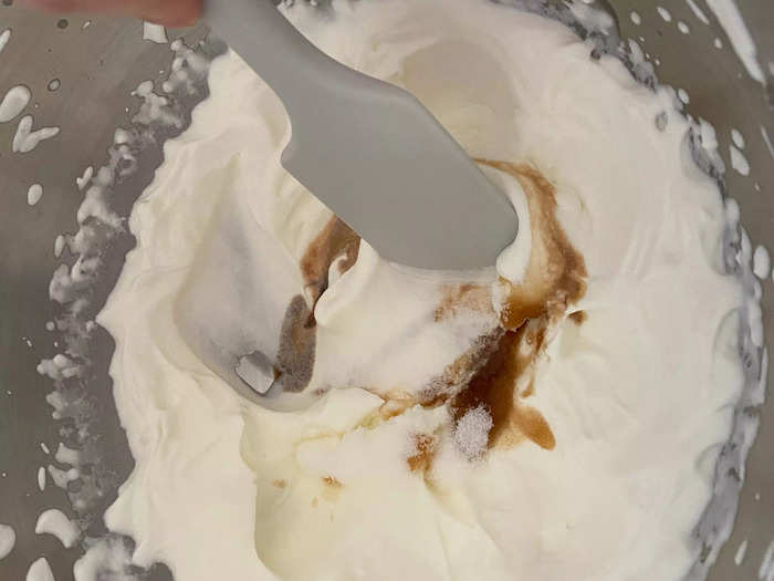 I had to add a few more ingredients to the whipped cream.