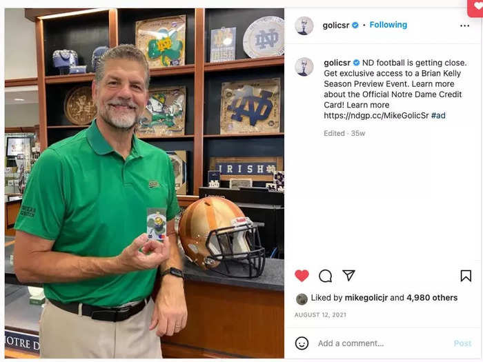 Golic is now a podcast/radio host and college football commentator. He has slimmed down considerably.