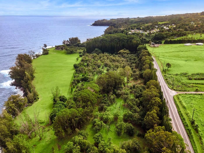 The 5-bedroom, 7-bath house sits on over 51 acres and has nearly a mile of oceanfront access.