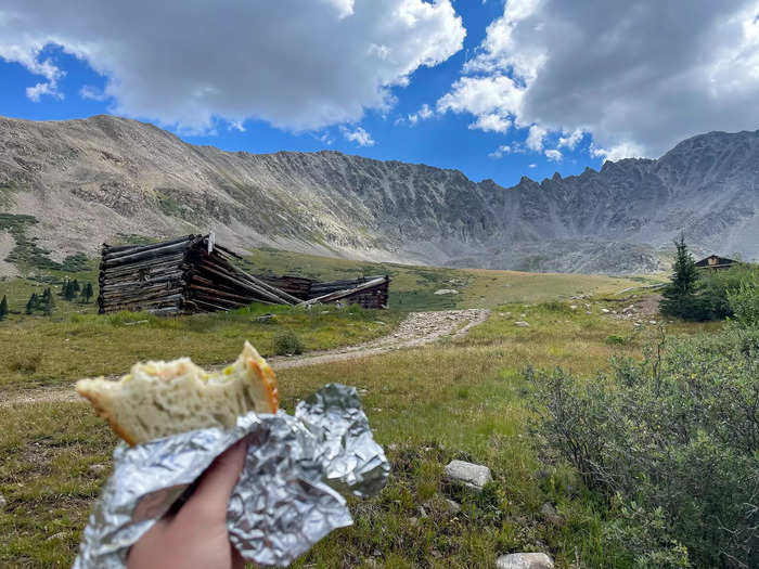 I wrapped up my hike by scarfing down a sandwich and admiring the abandoned buildings. While I didn