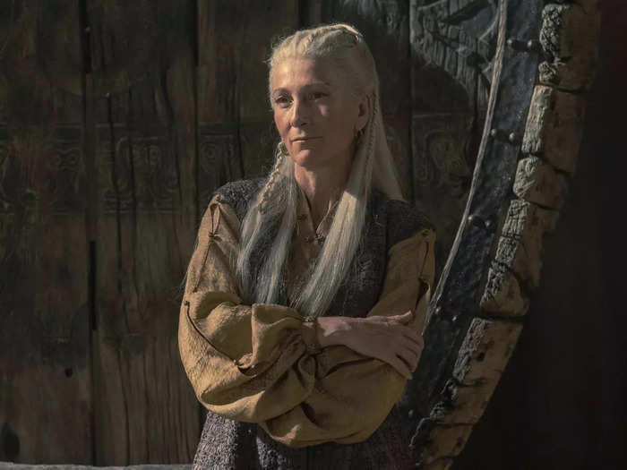 Eve Best plays Rhaenys Targaryen, known as "The Queen Who Never Was."