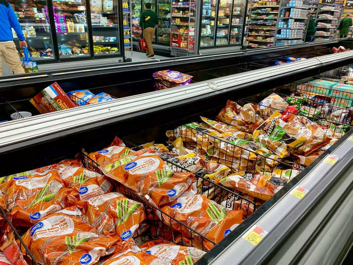 There are literally thousands of frozen foods for sale, from breakfast to entrees to sides and desserts.