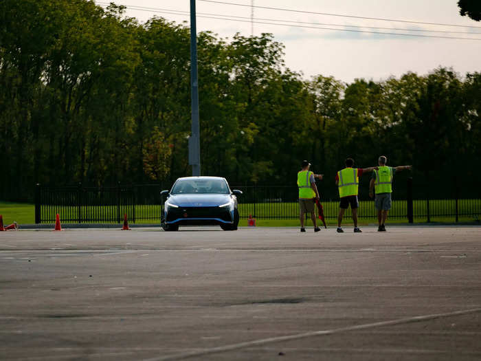 My first run was a disaster. I got lost on the track and needed some help from the corner workers to get pointed in the right direction.