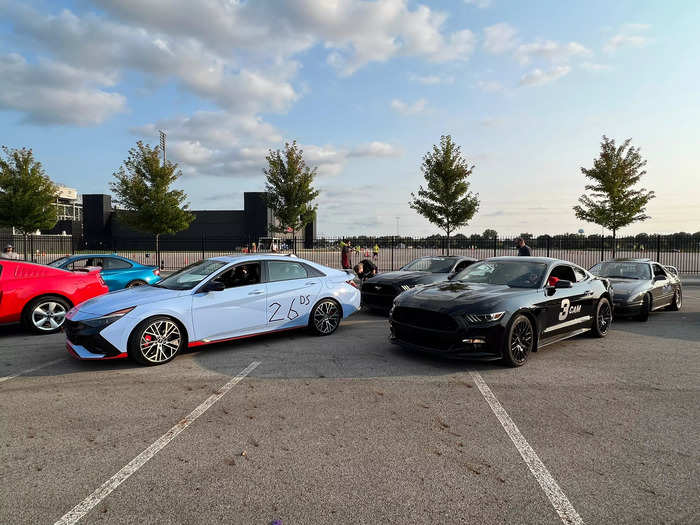 Finally, it was time to race. I pulled my car up to the grid and waited to be waved onto the track.