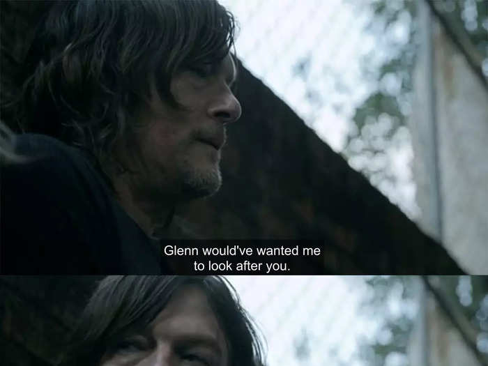 Daryl tells Maggie she never needs to apologize to him when she brings up Leah.