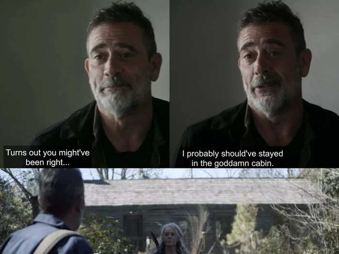 Negan tells Carol that maybe he should