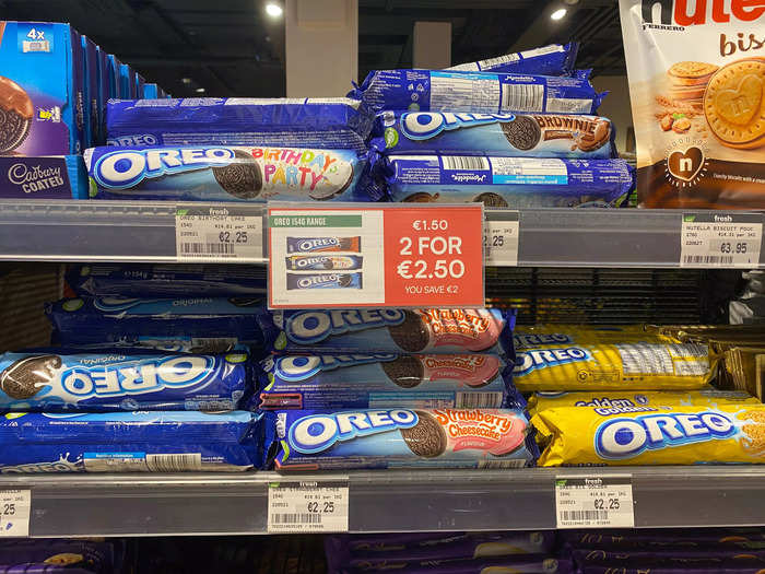 Oreos are another popular expatriate item.