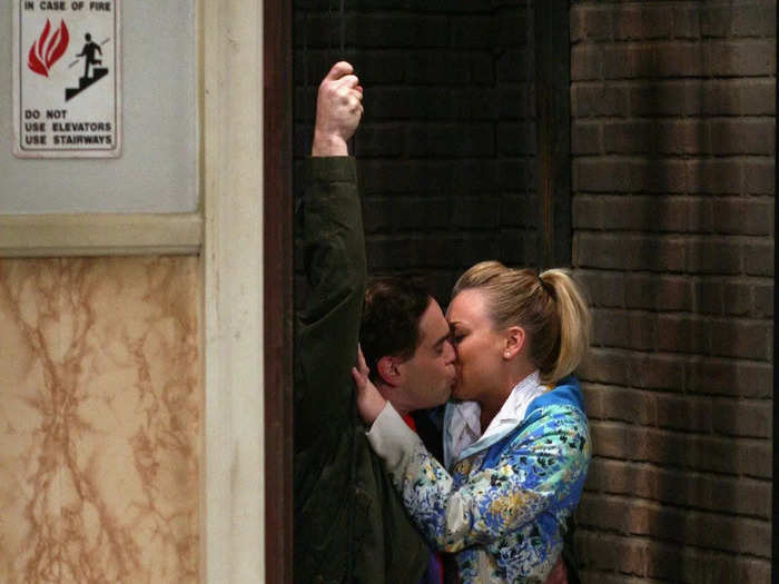 Galecki said he began to have feelings for Cuoco when they did this elevator shaft dream sequence later in season one.