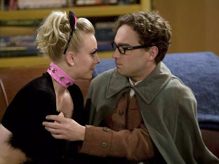 Things changed when they had their first kiss, during the sixth episode of the first season where Penny dresses as a sexy cat.