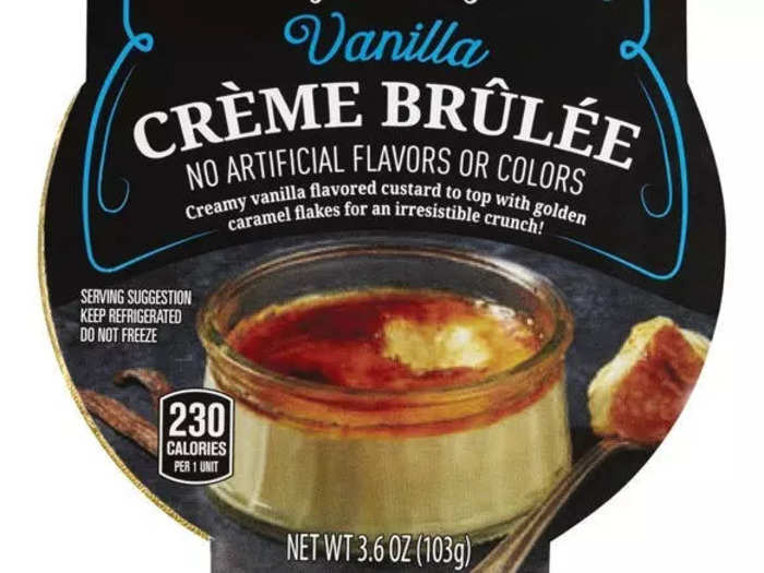 Get the seasonal Specially Selected Crème Brûlée before it