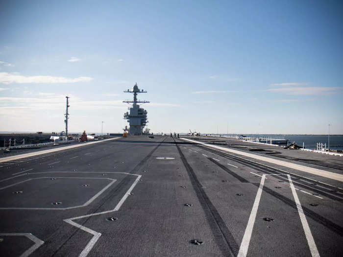 A view from the flight deck.