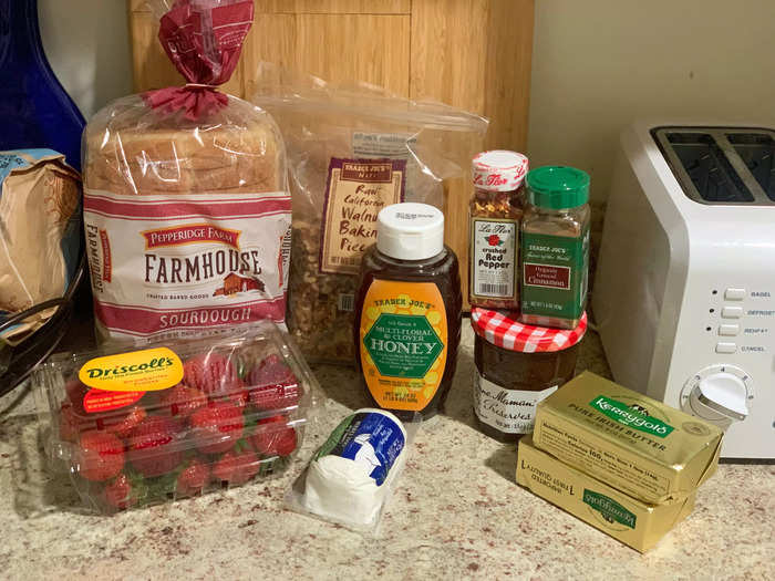 I picked up the groceries needed for a spicy-sweet butter board
