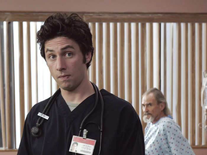 Zach Braff starred as the main character of "Scrubs," and its narrator, Dr. John "JD" Dorian.