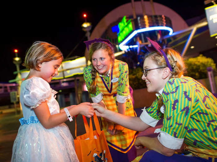 Children and adults can enjoy trick-or-treating during the nightly party.