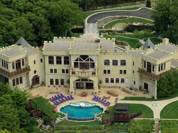 On a hill in the quiet Hamptons hamlet of Water Mill stands a sprawling castle that