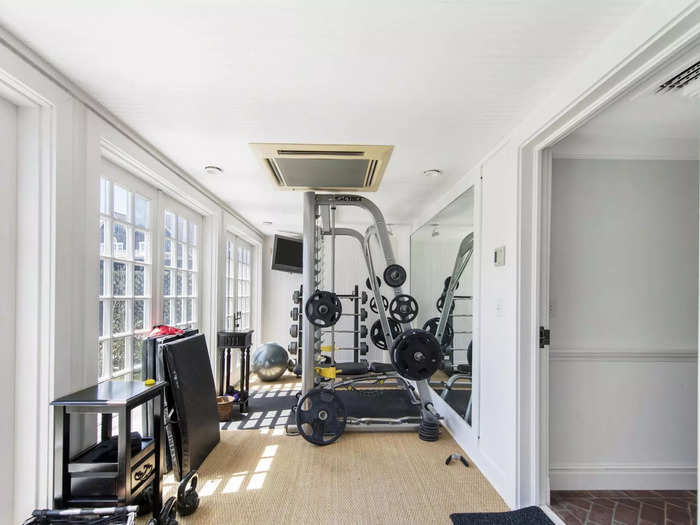 The compound includes its own gym ...