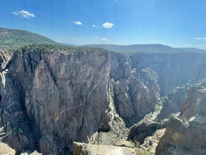 The steep cliffs at Black Canyon of the Gunnison were unlike anything else we saw on our trip.