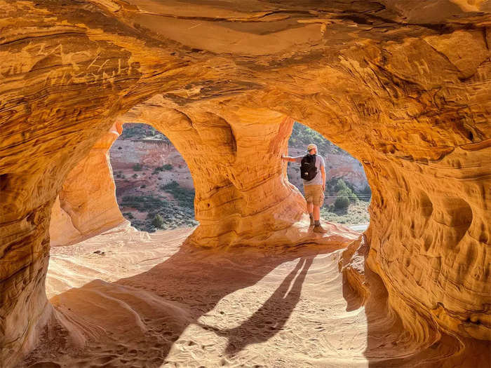 The Kanab Sand Caves were an easy stop on our way to Zion National Park.