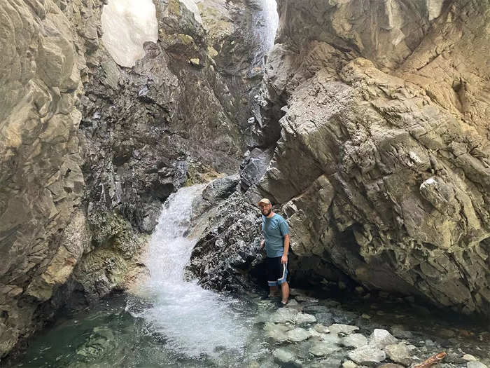 Near High Dune, there was a mile-long, shaded hike to the stunning Zapata Falls.