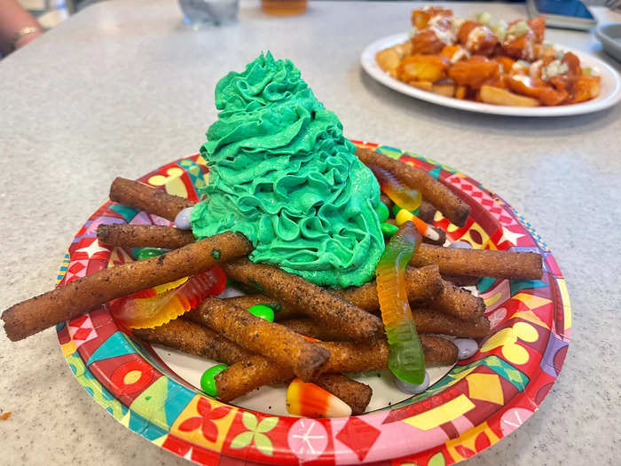 The funnel fries were certainly a treat.