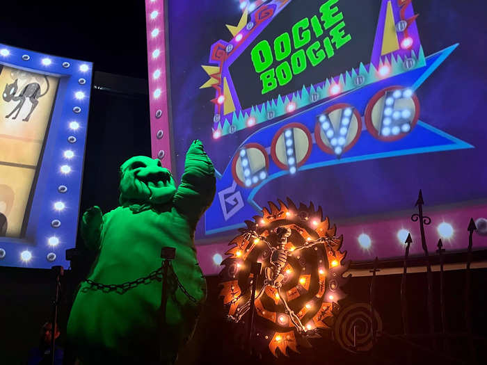 I also loved getting to see Oogie Boogie himself.