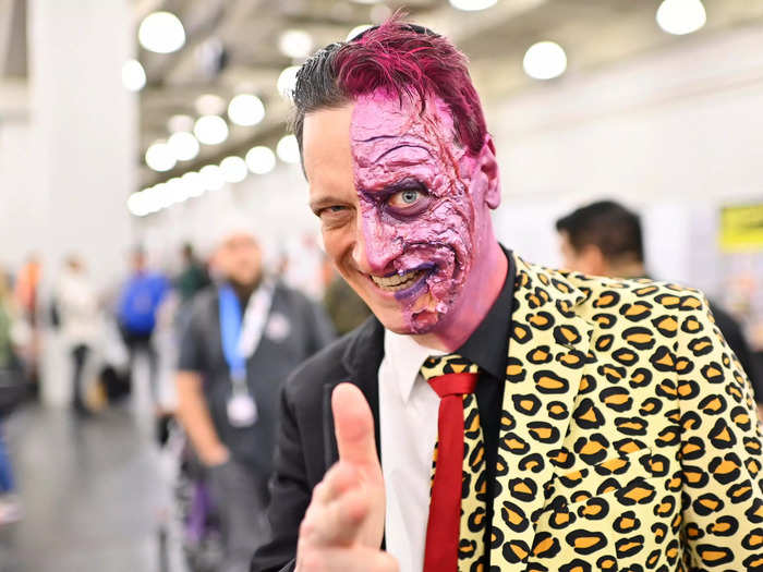 Another Batman enemy, Two-Face, was seen making the rounds at NYCC.