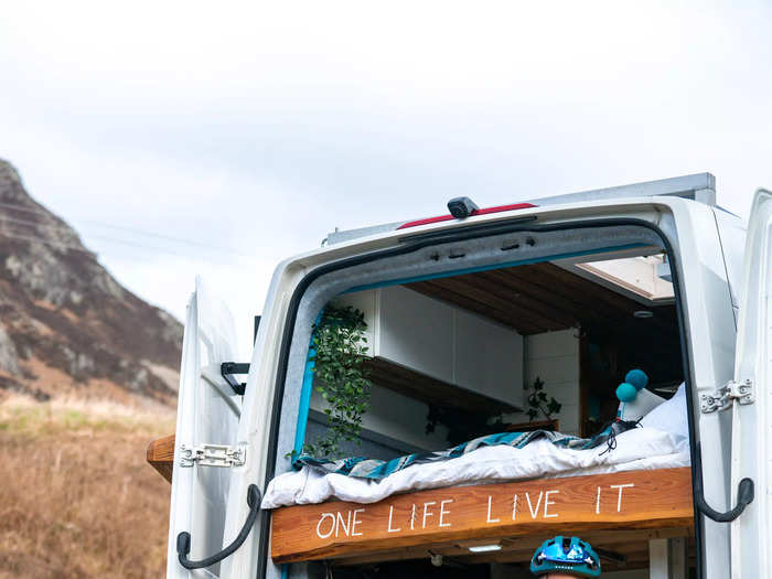 However, running a business out of a van comes with some challenges. Roberts said that when converting her van, it was important she found ways to nurture her creativity while also staying connected to the outside world.