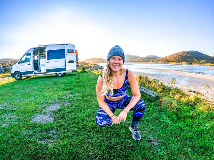 Athlete, mindset coach, and motivational speaker, Sophie Storm Roberts, runs her adventure athlete business entirely out of a converted van. Roberts