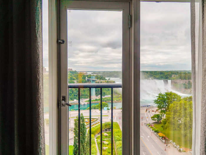 For roughly $500 a night, I stayed at the Sheraton Fallsview on the Canadian side of Niagara Falls in a room with a view of the falls.